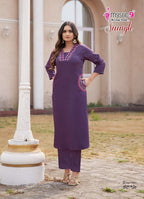Gajji Silk Embroidered Co-Ord Set for Women