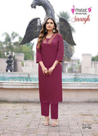 Gajji Silk Embroidered Co-Ord Set for Women