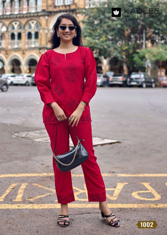 Viscose Khatli Work Co-Ord Set for Women