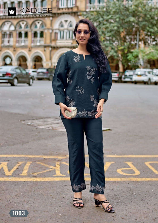Viscose Khatli Work Co-Ord Set for Women