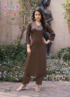 Gajji Silk Embroidered Co-Ord Set for Women