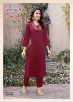 Gajji Silk Embroidered Co-Ord Set for Women