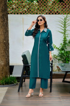 Vertican Embroidered Co-Ord Set for Women