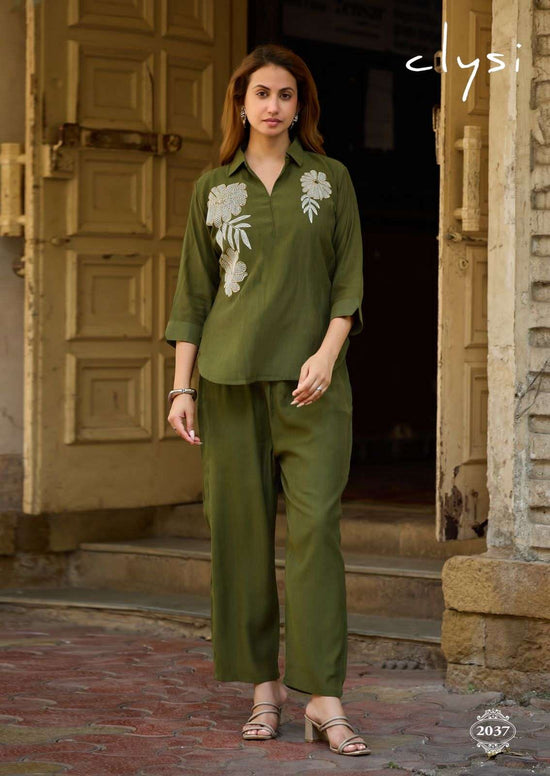 Viscose Handwork Co-Ord Set for Women