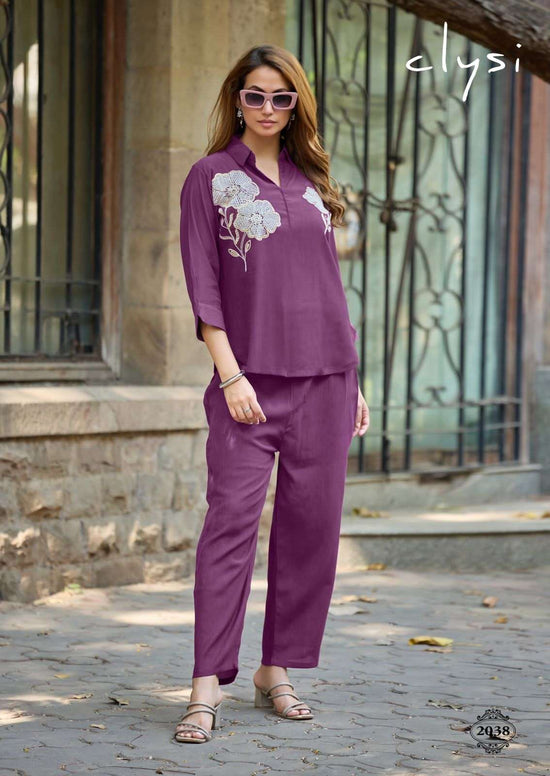 Viscose Handwork Co-Ord Set for Women