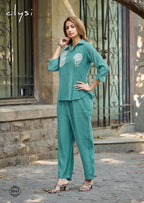 Viscose Handwork Co-Ord Set for Women