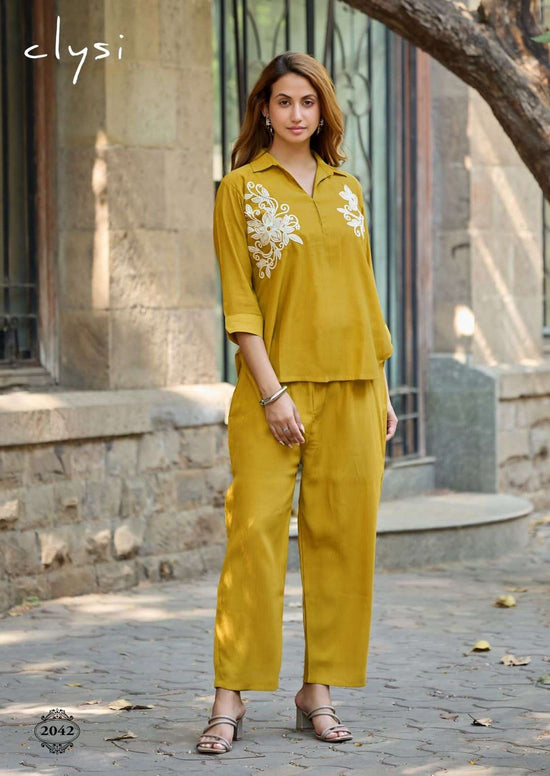 Viscose Handwork Co-Ord Set for Women