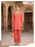 Rayon Embroidered Co-Ord Set for Women
