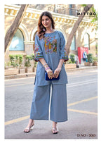 Dhabu Cotton Handwork Co-Ord Set for Women