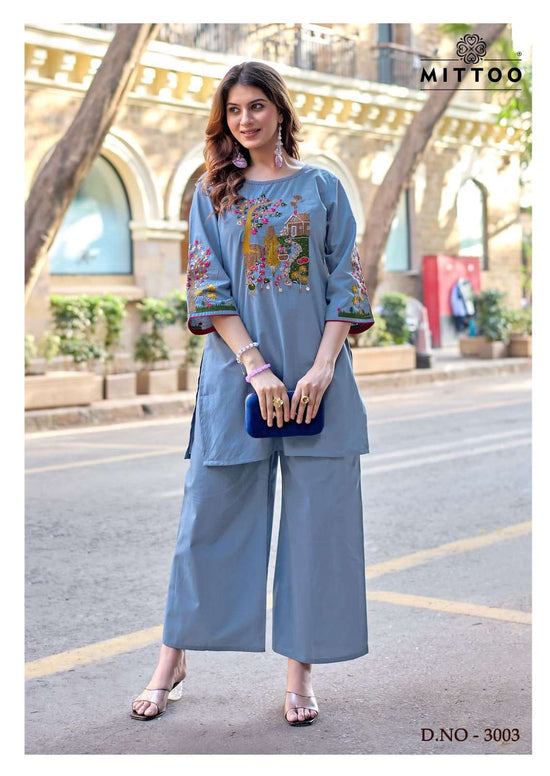 Dhabu Cotton Handwork Co-Ord Set for Women
