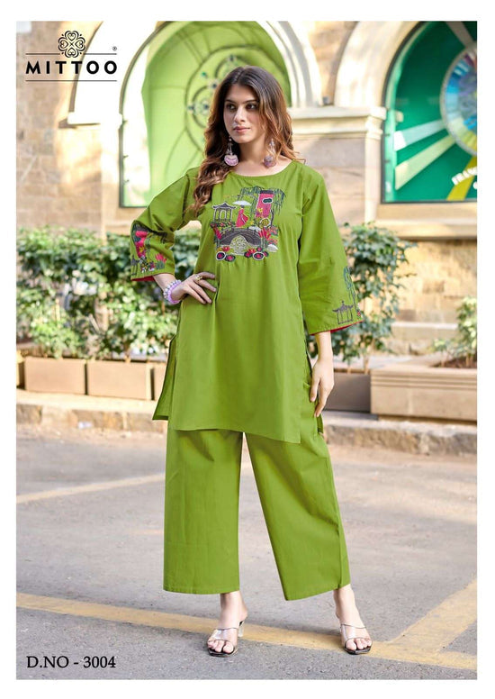 Dhabu Cotton Handwork Co-Ord Set for Women