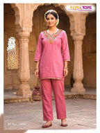 Rayon Embroidered Co-Ord Set for Women