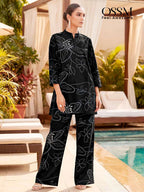 Rayon Discharge Print Co-Ord Set for Women
