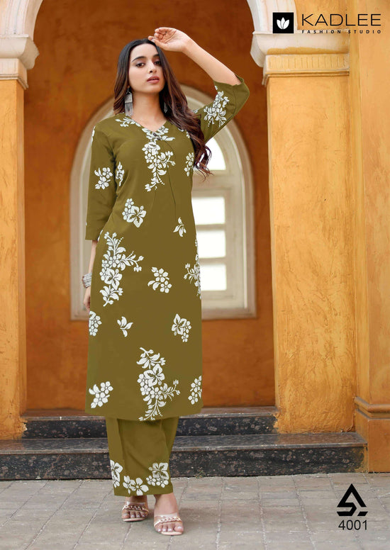 Printed Rayon Co-Ord Set for Women