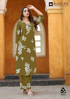 Printed Rayon Co-Ord Set for Women