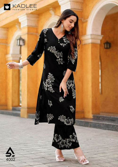 Printed Rayon Co-Ord Set for Women