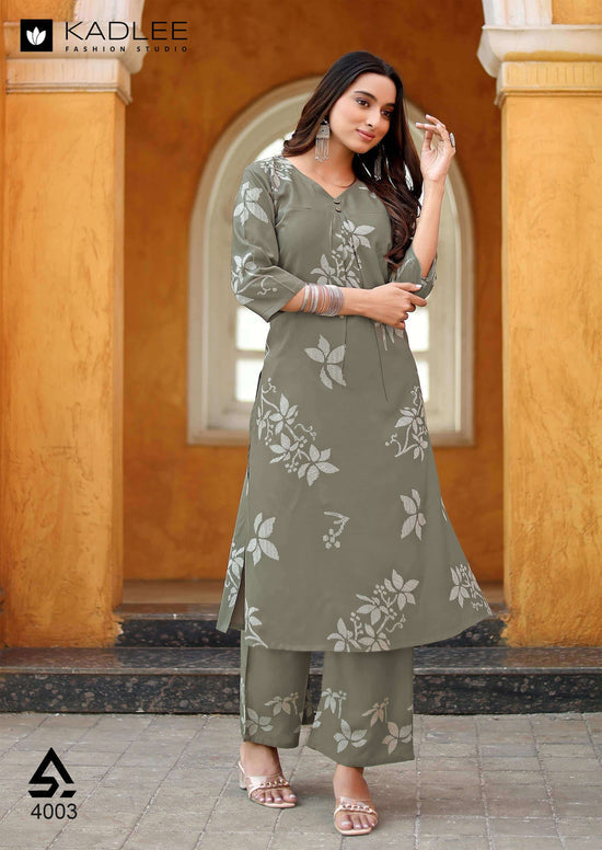 Printed Rayon Co-Ord Set for Women