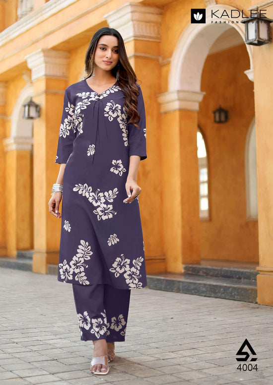 Printed Rayon Co-Ord Set for Women