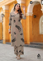 Printed Rayon Co-Ord Set for Women