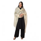 Women's Cotton Embroidered Dupatta (Off-White, Length: 2.25 to 2.50 Mtr)