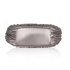 Women's Faux Leather Textured Handbag (Silver Grey)