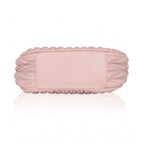 Women's Faux Leather Textured Handbag (Pink)