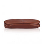 Women's Faux Leather Solid Sling Bag (Brown)