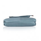 Women's Faux Leather Textured Sling Bag (Blue)