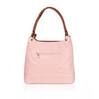 Women's Faux Leather Printed Tote Bag (Pink)
