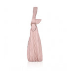 Women's Faux Leather Textured Handbag (Pink)