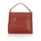 Women's Faux Leather Textured Sling Bag (Brown )