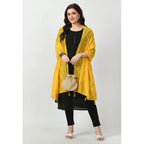 Women's Chanderi Self Design Dupatta (Yellow, Length: Free Size)