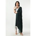 Women's Chanderi Self Design Dupatta (Green, Length: Free Size)