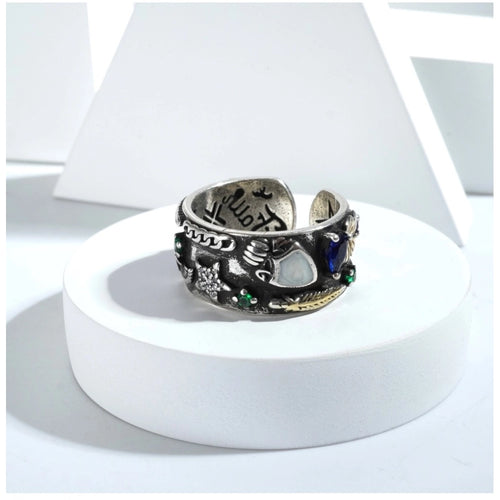 Stainless Steel Imported High-Quality Office Wear Freesize Ring (Silver Plated)