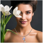 Women's Stainless Steel Butterfly Dailywear Pendent Delicate Chain (Silver Plated)