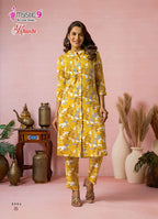 Viscose Printed Co-Ord Set with Mandarin Collar