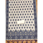 Women's Banarasi Silk Printed Unstitched Salwar Suit Material With Dupatta (Navy Blue, 3Mtrs)