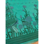 Women's Banarasi Silk Printed Unstitched Salwar Suit Material With Dupatta (sea Green, 3Mtrs)