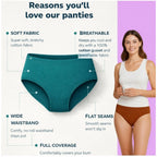 Pack of_6 Women's Cotton Solid Hipster Panty (Multicolor)