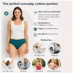 Pack of_9 Women's Cotton Solid Hipster Panty (Multicolor)