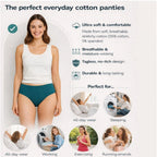 Pack of_12 Women's Cotton Solid Hipster Panty (Multicolor)