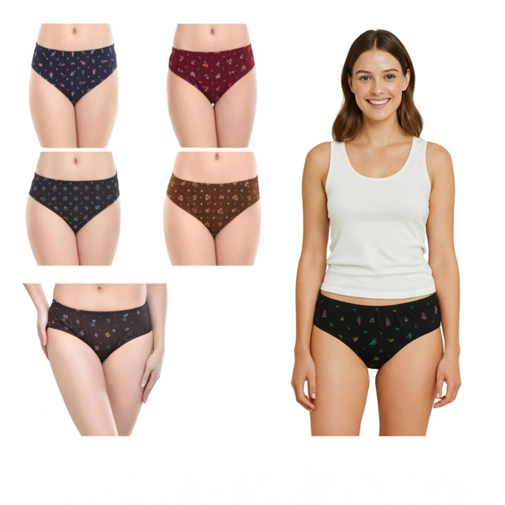 Pack of_6 Women's Cotton Printed Hipster Panty (Multicolor)