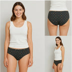 Pack of_12 Women's Cotton Printed Hipster Panty (Multicolor)