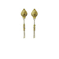 Women's Pack of_2 Brass Gold-Plated Earrings (Gold)