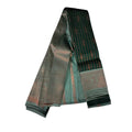 Women's Soft Silk Wooven Saree With Unstitched Blouse 5.5Mtr (Green)