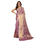 Women's Jacquard Saree With Unstitched Blouse 5.5Mtr (Multicolor)