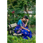 Women's Katan_Silk Zari_Weaving Saree With Unstitched Blouse 5.5Mtr (Royal_Blue)