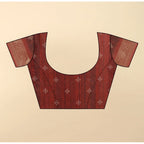 Women's Cotton Blend Printed Saree With Unstitched Blouse 5.5Mtr (Multicolor)