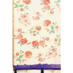 Women's Cotton Silk Floral Printed Saree With Unstitched Blouse 5.5Mtr (Blue)