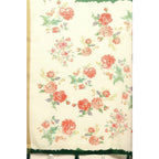 Women's Chanderi Floral Printed Saree With Unstitched Blouse 5.5Mtr (Green)